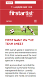 Mobile Screenshot of firstartist.com